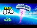 I Built A GIANT UFO RAFT For Aliens - Raft Mods