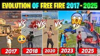 Evolution Of Garena Free Fire || Free Fire 2017 Vs 2024 || Old Free Fire Vs New Free Fire