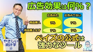 広告効果は何%？！「ベイズの公式」は強力なビジネスツール【やさしい統計学10】