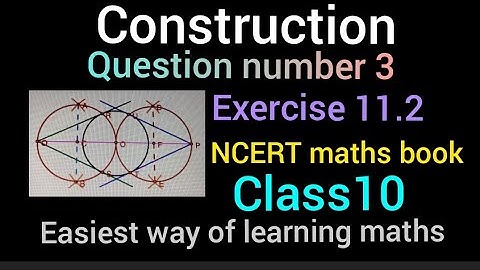 Construction | question number 3 exercise 11.2 | NCERT maths book class 10 | Use of Robocompass