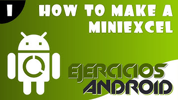How to do a MiniExcel Part 1 | App Inventor 2