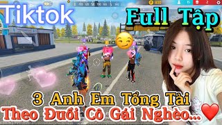 Tik Tok Free Fire | Phim ngắn: ''3 Anh Em Tổng Tài theo đuổi cô gái nghèo | Bé Quỳnh FF screenshot 5