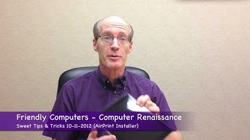 Friendly Computers & Computer Renaissance Sweet Tips & Tricks: AirPrint Installer for Windows