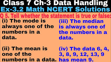 Class 7 Ex 3.2 Q 5 | Data handling | Chapter 3 | Exercise 3.2 |  Math NCERT Solutions