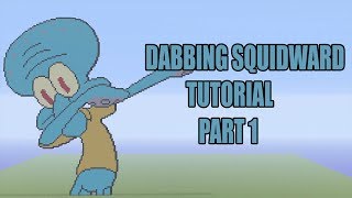 Minecraft Dabbing Squidward Pixel Art Tutorial Part 1 (Spongebob)