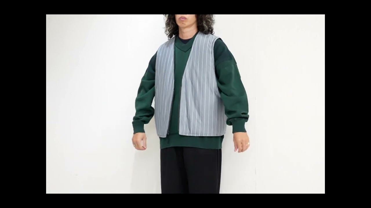 KANEMASA PHIL. 「46G Reversible Vest」 COLOR/BLACK×BLUE - YouTube
