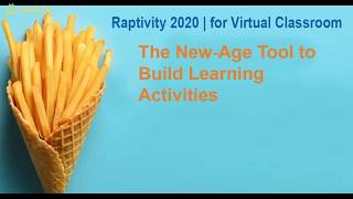 Create Engaging Activities for Your Online Class Using Raptivity