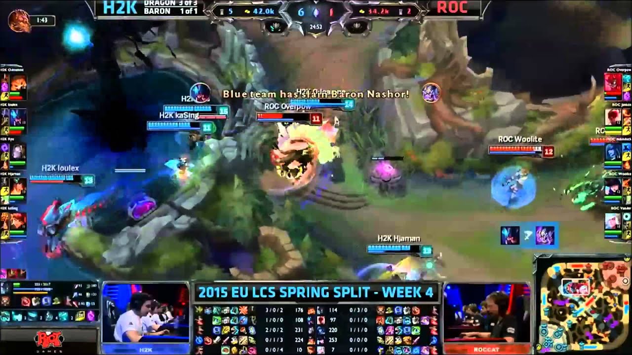 EU LCS 2015 Spring W4D2  : H2K vs ROCCAT Highlights