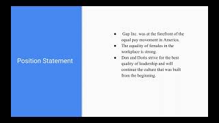 Gap Inc. Final Case Study