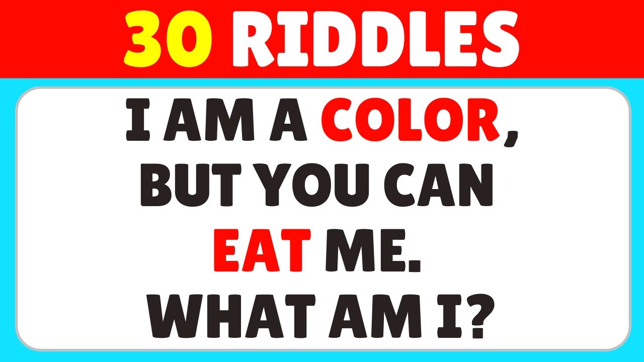 ONLY A GENIUS CAN SOLVE THESE RIDDLES 🧩 | 30 Brain Teasers & Riddle ...