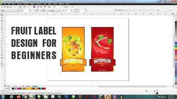 How to Design pineapple juice label in coreldraw for Beginners