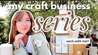CRAFT MARKET VLOG! 🪩 prep and work with me at a craft market | EPISODE 16