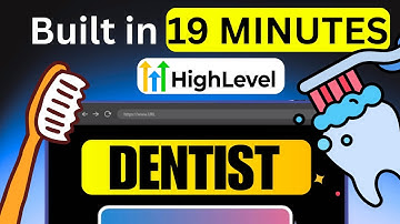 i used GoHighLevel to build a DENTAL Backend system in 19 Mins..