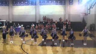 CSMS Cheer at Volleyball Game