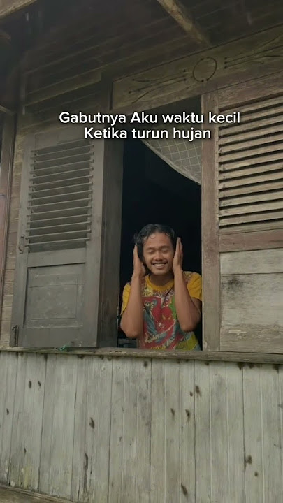 Kegabutan anak90qn ketika turun hujan #anak90an #nostalgiajamandulu