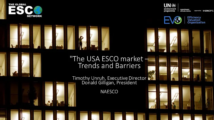 The USA ESCO market  Trends and Barriers