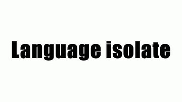 Language isolate