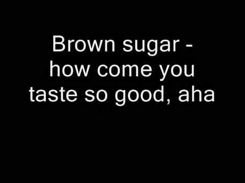 The Rolling Stones - Brown Sugar (Lyrics)