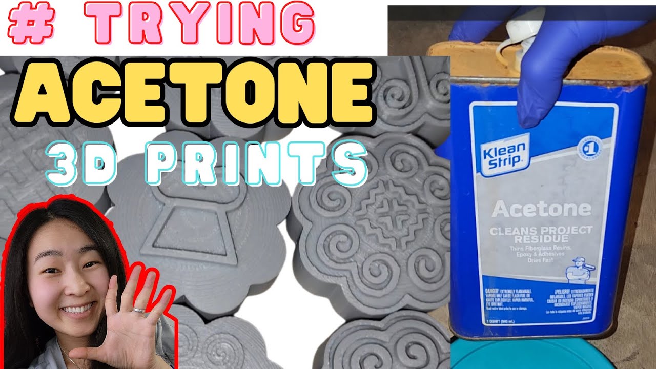 SMOOTH 3D prints with acetone #2024 #craft #try - YouTube
