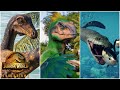 Dinosaurs at THE BEACH - Jurassic World Evolution 2 [4K]