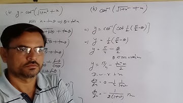 Class -12/chapter-7 /Ex -7.2 Derivatives of inverse trigonometric functions