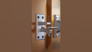 Automatic Gate Latch System #shorts Automatic door lock \\ #ideas Wooden gate latch #gatelatch