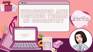 Undefined and Defined Terms in Geometry