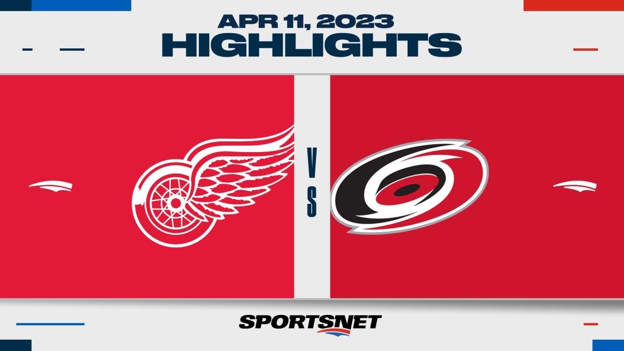 NHL Highlights Red Wings vs. Hurricanes April 11, 2023 YouTube