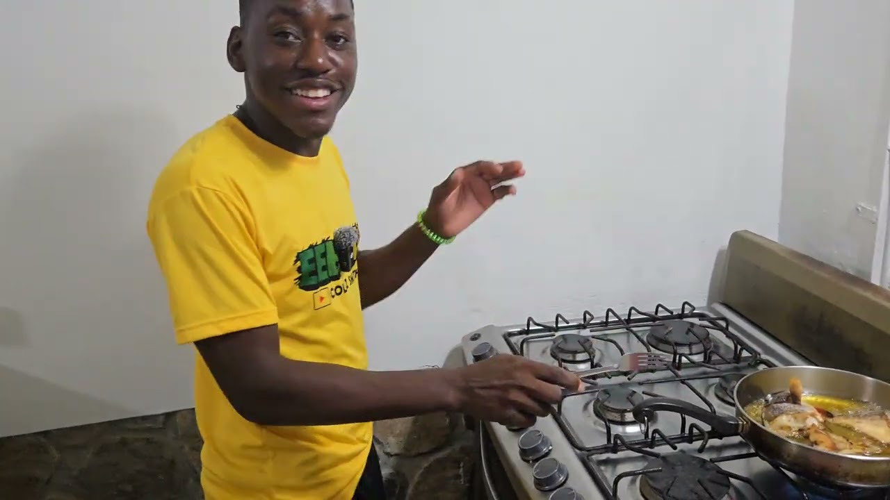 Cooking fish that colaz and i caught today | stew fish for dinner