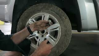 AMAROK Tyre Change, Spare release, jacking points, torque settings.