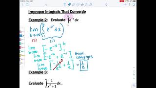 Improper Integrals Part A
