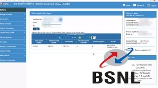 How to check internet bsnl broadband data usage using new selfcare
portal. https://selfcare.bsnl.co.in view your monthly