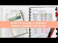 How To Close Out A Budget | Weekly Budget With Me