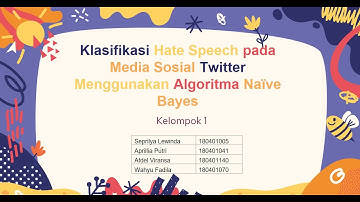 PROJECT DEEP LEARNING || Klasifikasi Hate Speech pada Media Sosial Twitter menggunakan Algoritma NB