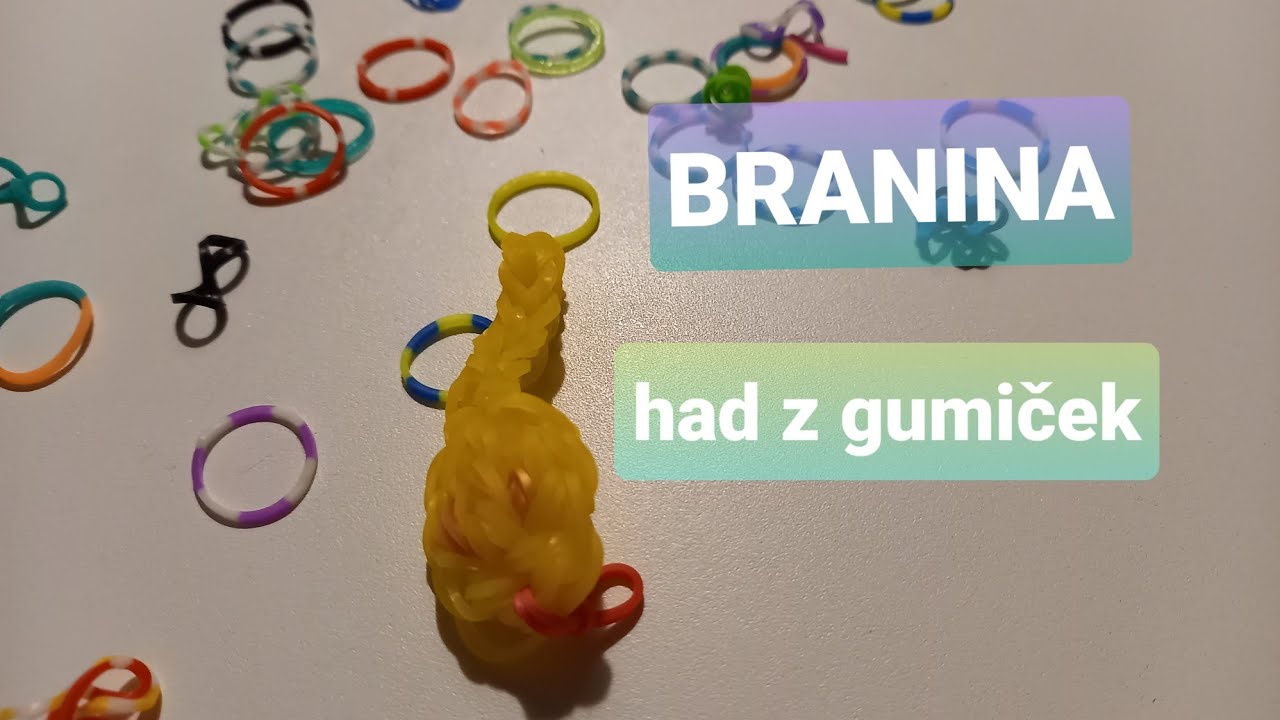 Návod na malého hada z gumiček