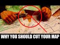 Why do soldiers cut their maps  military map trick