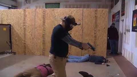 Active-shooter simulation: Movie theater line