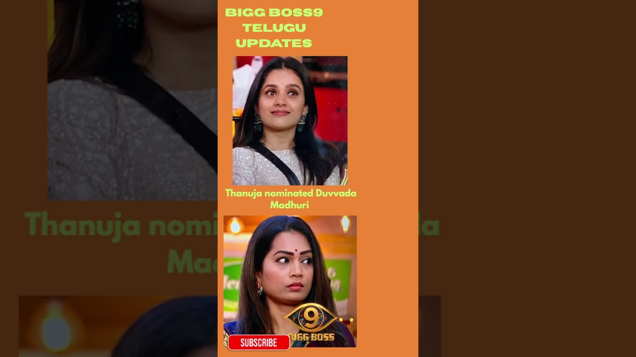 Thanuja nominated Duvvada Madhuri for elimination