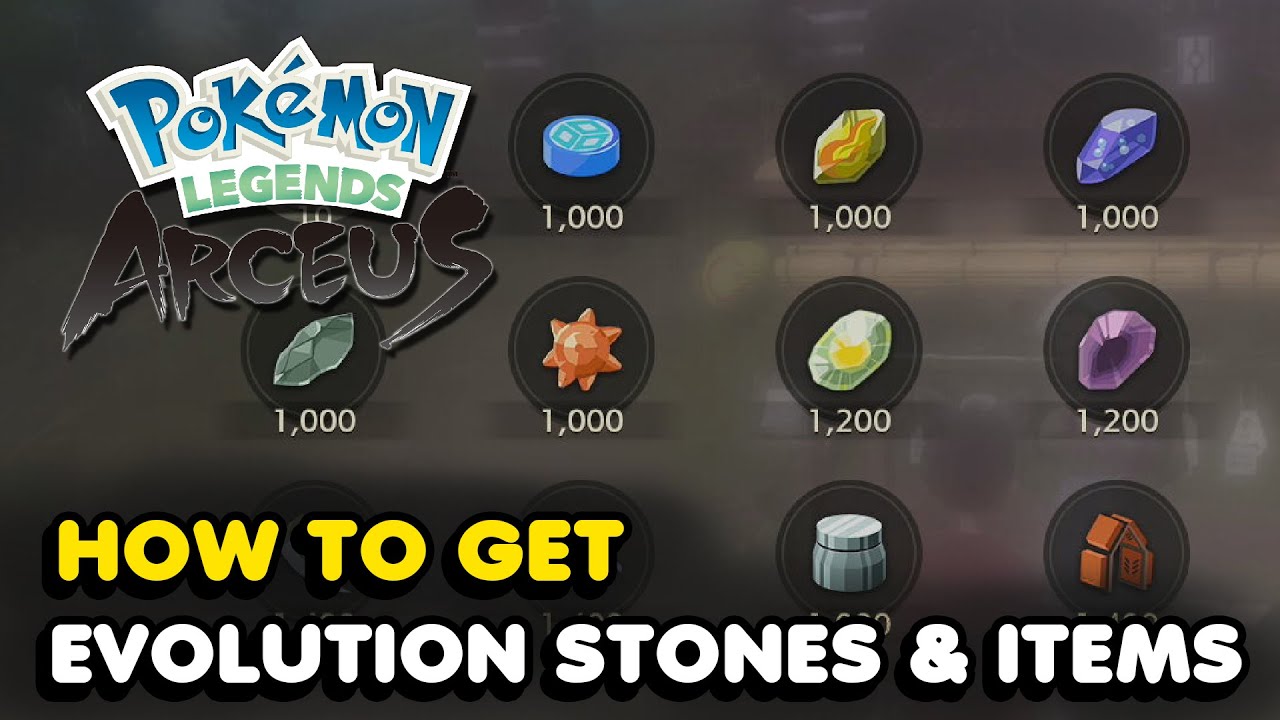 Pokémon Legends: Arceus – All new Trade Evolution Items