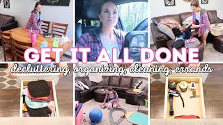 GET IT ALL DONE | COOK WITH ME CLEAN WITH ME | DECLUTTERING AND ORGANIZING