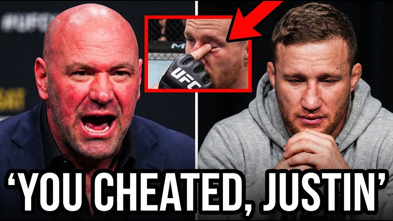 Дана Уайт лишает Джастина Гейтджи титула после шокирующего тычка в глаз Пэдди Пимблетту.