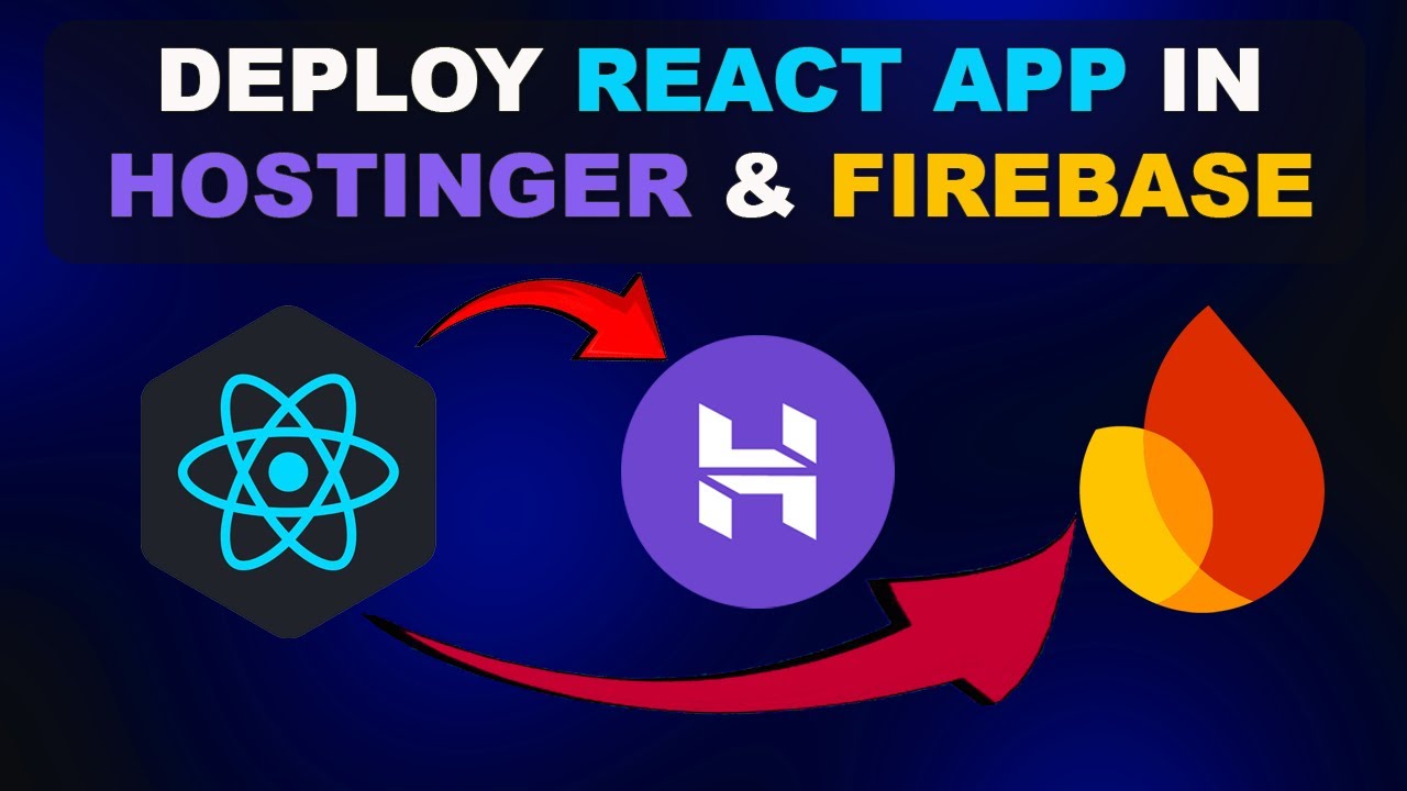 Deploy React App to Hostinger | Deploy React App Free to Firebase - YouTube