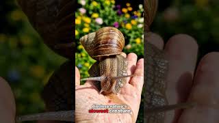 Nature’s Slowest Wonder! 🐌 (Satisfying Close-up) #shorts  #documentary #trending