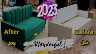 Making a brand new royal sofa🔥🔥 صناعة أريكة ملكية 2023👑❤️ screenshot 3