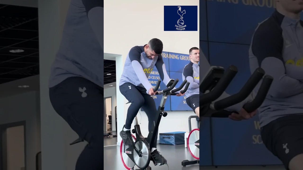 #shorts #shortvideo 💪 تمارين لاعبي Tottenham Hotspur في الجيم  #football #soccer #tactics