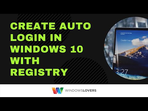 How To Setup Auto Login In Windows 10 Using Registry