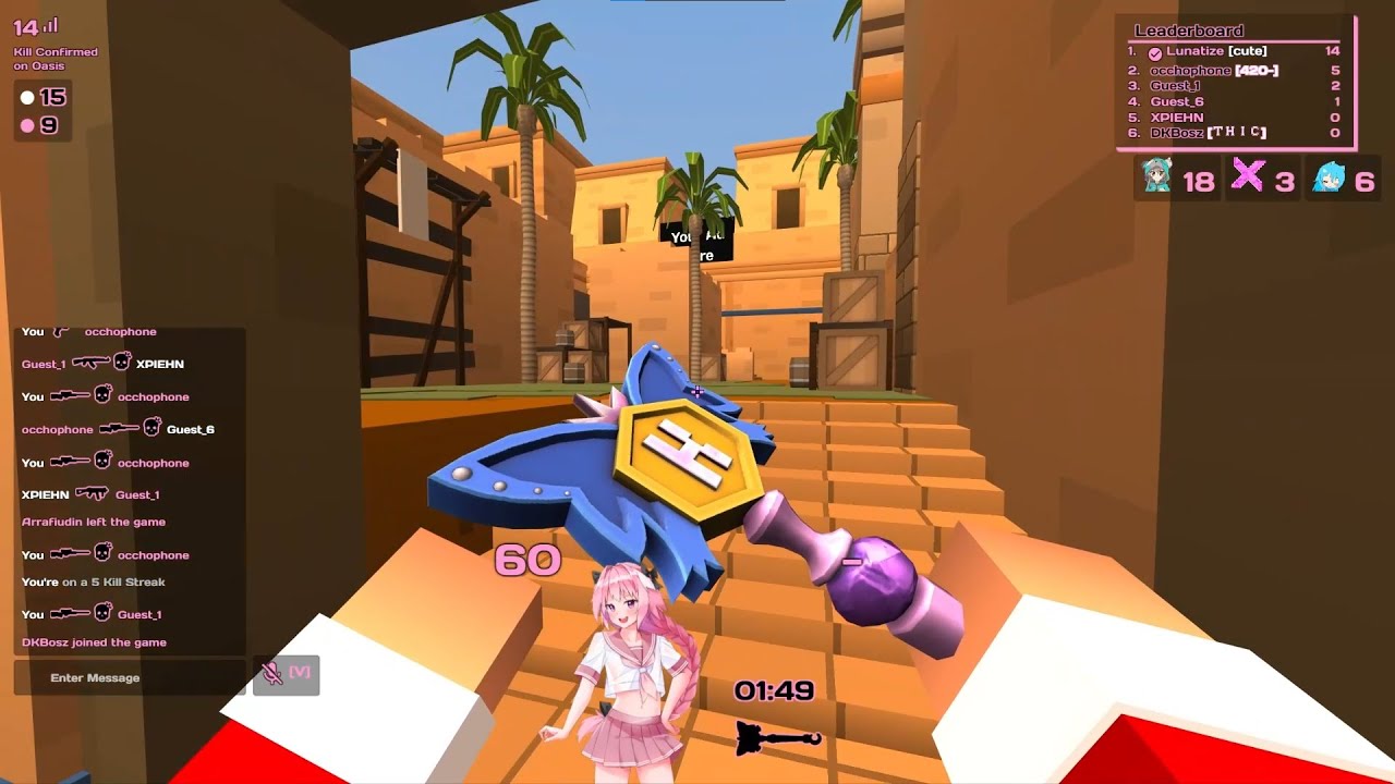 Krunker Oasis Killfeed ⨯2