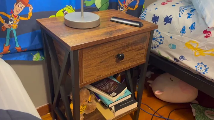 VECELO Modern Versatile Nightstands X Design Side End Table Night Stand Storage Shelf Review