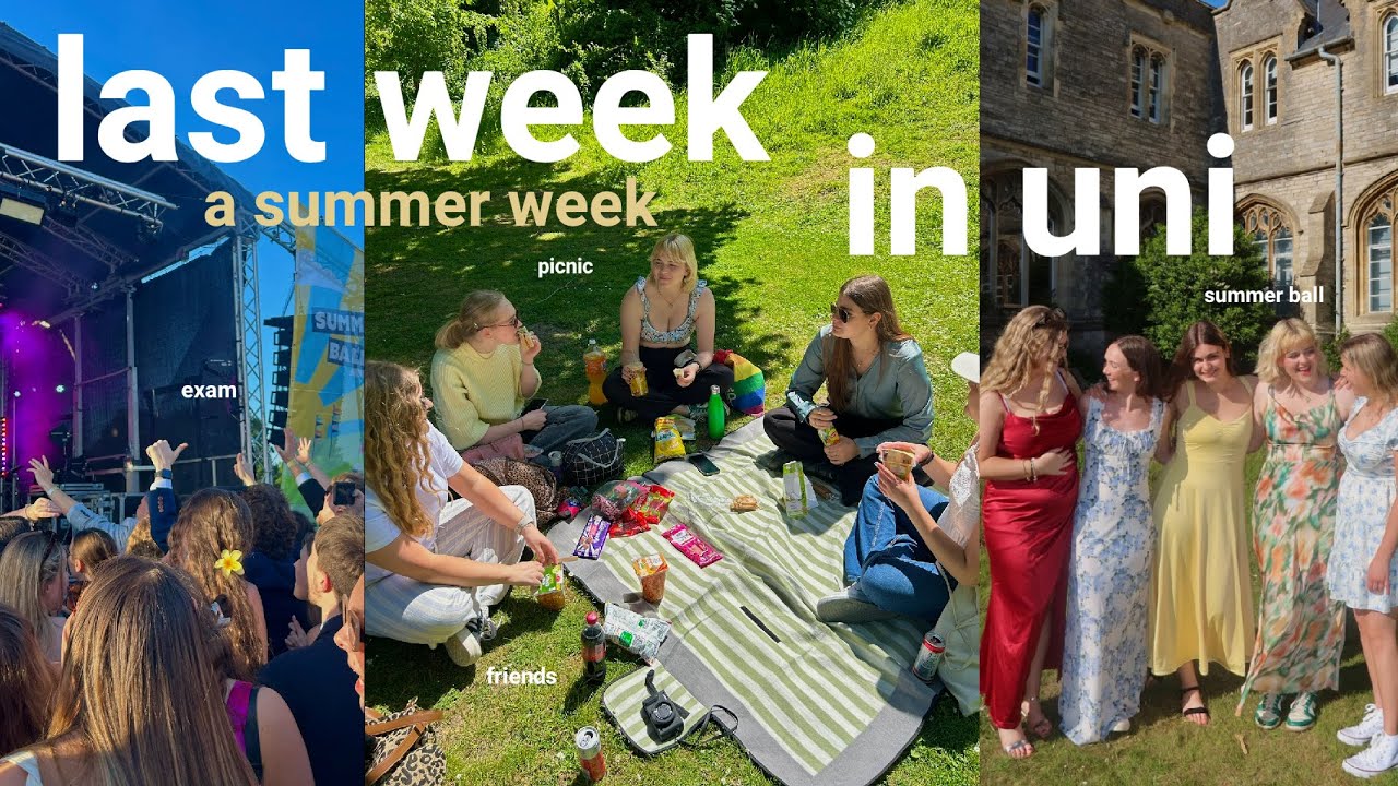 UNI VLOG: my final week as a fresher in university  ☆ summer ball, picnic, last exam, shopping