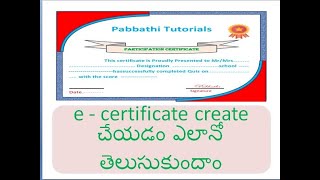 Creating e-certificate for Google forms quiz